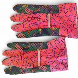 80s Print Fashion Gardening Gloves Small/Medium